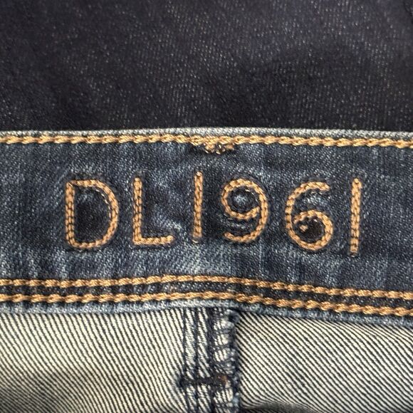 DL1961‎ Jeans Womens 4 27 Blue Cindy Slim Boot Dark Whiskering Fading Streetwear - Picture 6 of 11